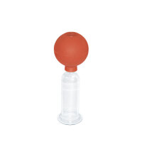 Massage-Schröpfglas mit Olive und Ball, 9 x 3 cm...