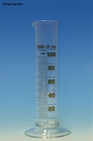 Messzylinder, Rundfuß 100 ml niedere Form