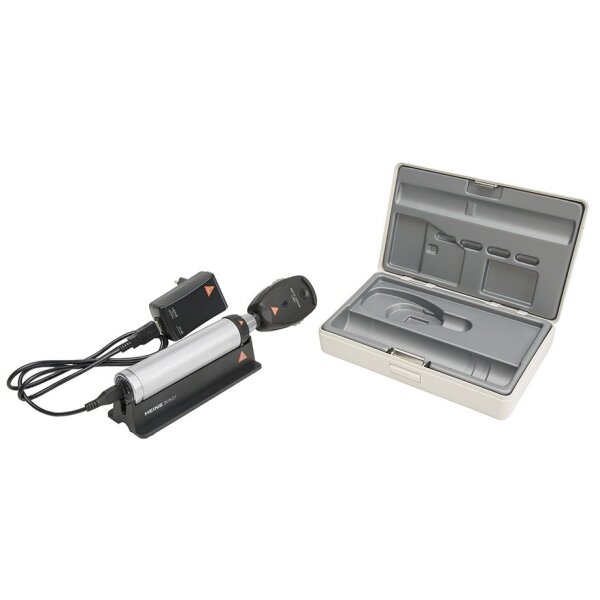 HEINE Ophtalmoskop Beta 200S | Set - BETA4 USB Ladegriff + USB Kabel + Steckernetzteil | 1 Set