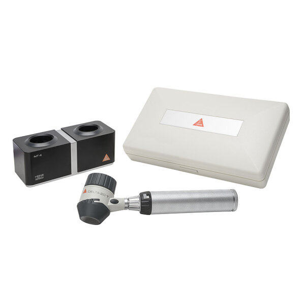 DELTA 20 T Dermatoskop-Set mit BETA4 NT Ladegriff mit NT4 Tisch-Ladegerät