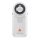 DELTAone Dermatoskop LED White Edition, weiß-silber mit Kontaktscheibe mit Skala, USB Kabel mit med. zugelassenem  Steckernetzteil und Etui