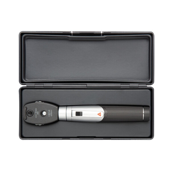 mini 3000 LED Ophthalmoskop-Set 2,5 V schwarz, mit Batteriegriff mini 3000 inkl. Batterien, im Hartschalenetui
