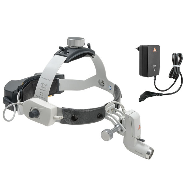 ML4 LED HeadLight auf Kopfband Professional L mit mPack UNPLUGGED und Steckertrafo UNPLUGGED