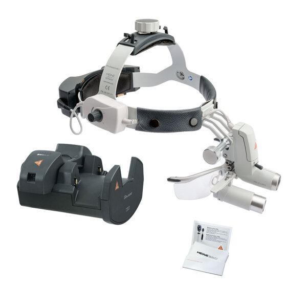 ML4 LED HeadLight Kit auf Kopfband Professional L mit 2x mPack UNPLUGGED + S-GUARD + EN 50 UNPLUGGED Wand-Ladestation
