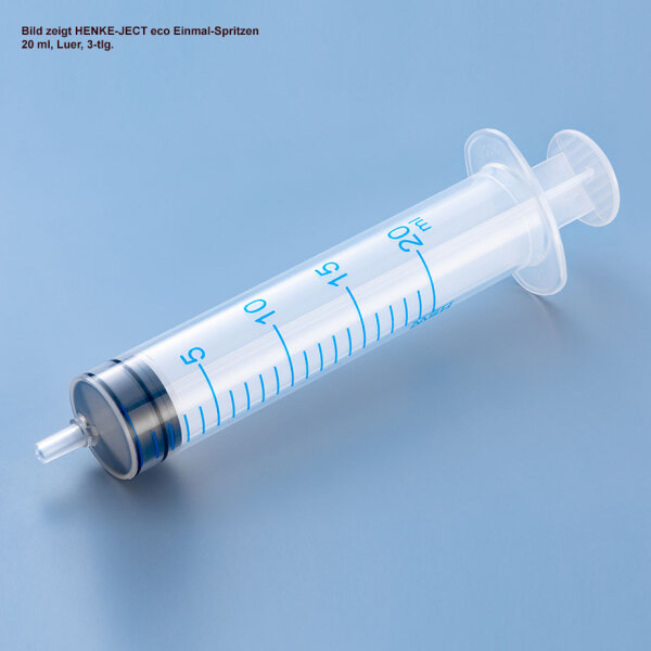 HENKE-JECT eco Einmal-Spritzen 20 ml, Luer, 3-tlg., steril (100 Stck.)