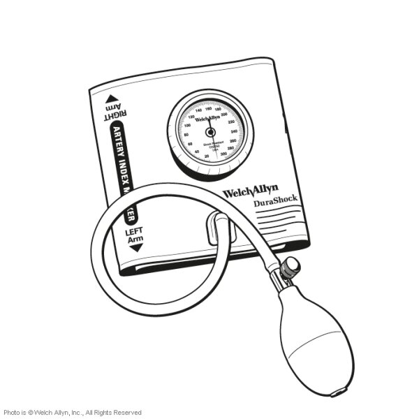 DuraShock Aneroid Sphygmomanometer DS44, mit bunter Kindermanschette ohne Etui