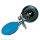 DuraShock DS55 Manometer allein Ø 50 mm, verchromt, 1-Schlauch, ohne Manschette, mit blauem Schutzring, im Etui