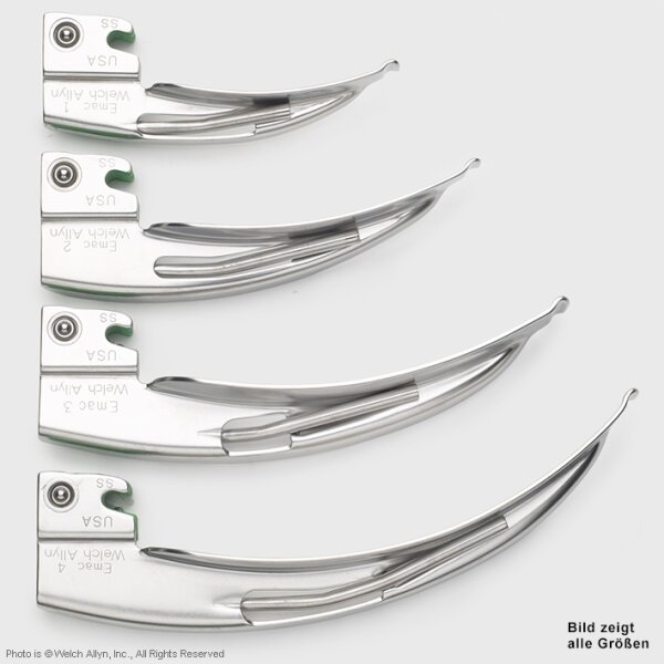 Fiber Optik English MacIntosh Laryngoskop Spatel Grösse 4