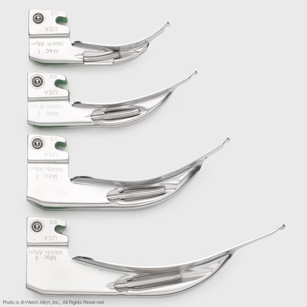Fiber Optik MacIntosh Laryngoskop Spatel Grösse 4