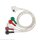Patientenkabel, H3+, 5-adrig, IEC-Druckknopf,kurz 38 cm, grau