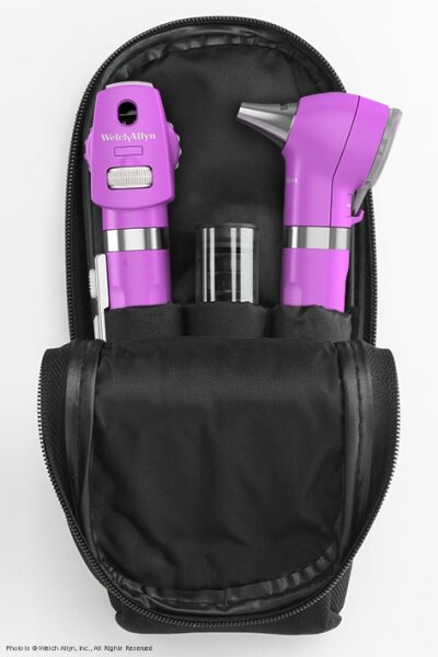 Pocket LED Set opalviolett, mit Softtasche