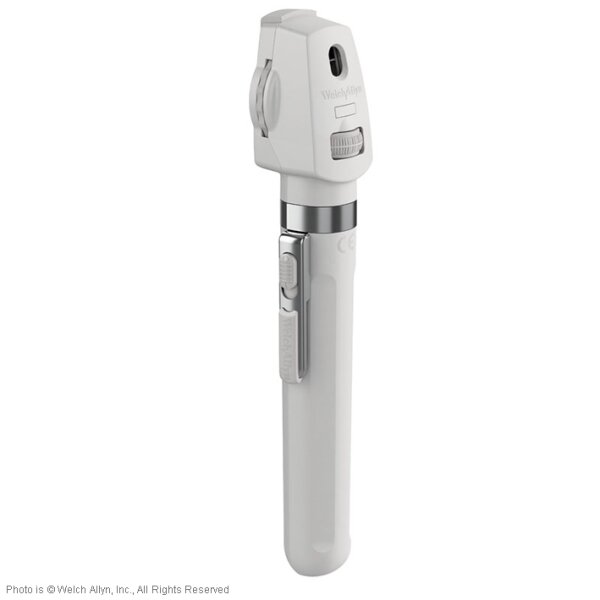 Pocket Plus LED Ophthalmoskop perlweiß, inkl. Handgriff und Etui