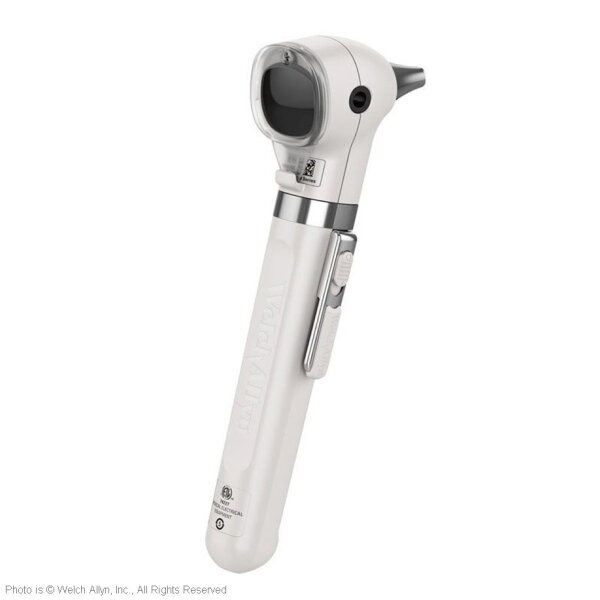 Pocket Plus LED Otoskop 2,5 V perlweiss, inkl. Handgriff und Weichetui