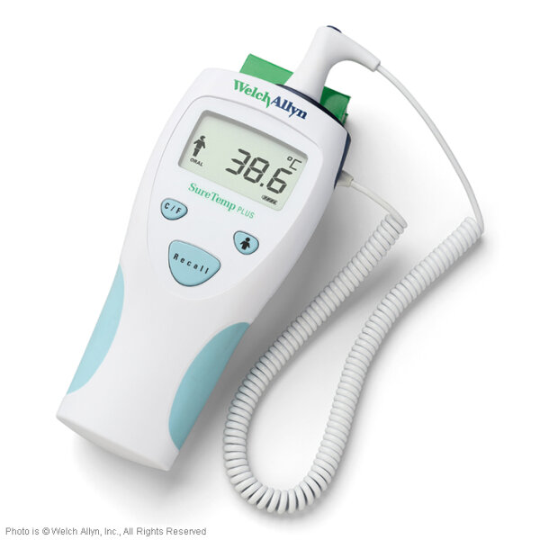SureTemp Plus Modell 690 elektronisches Thermometer mit rektaler Sonde mit Fassung für die rektale Sonde