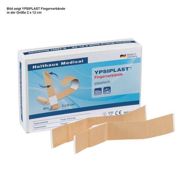 YPSIPLAST Fingerverbände elastisch hautfarben, 3 x 12 cm (100 Stck.)