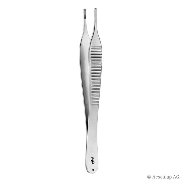 anat. Pinzette Hudson, gerade, fein, 12,5 cm