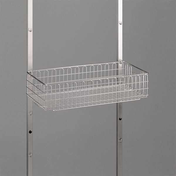 Sterilgutkorb 575 x 280 x 135 mm für 1/2 StE mit Grifföffnung, Edelstahl epoliert
