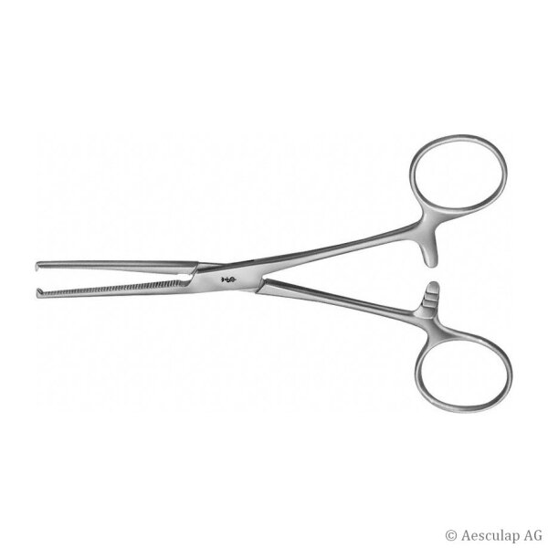 Arterienklemme Kocher, gerade, 1 x 2 Zähne, 15 cm