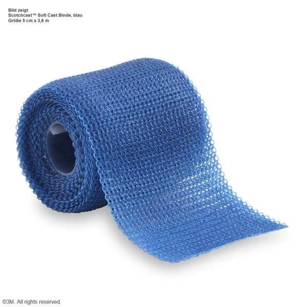 3M Scotchcast Soft Cast Stützverband, blau, 10,1 cm x 3,6 m (10 Stck.)