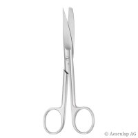 chir. Schere, gebogen, spitz/stumpf, 14,5 cm