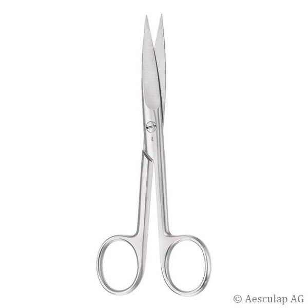 chir. Schere, gerade, spitz/spitz, 14,5 cm
