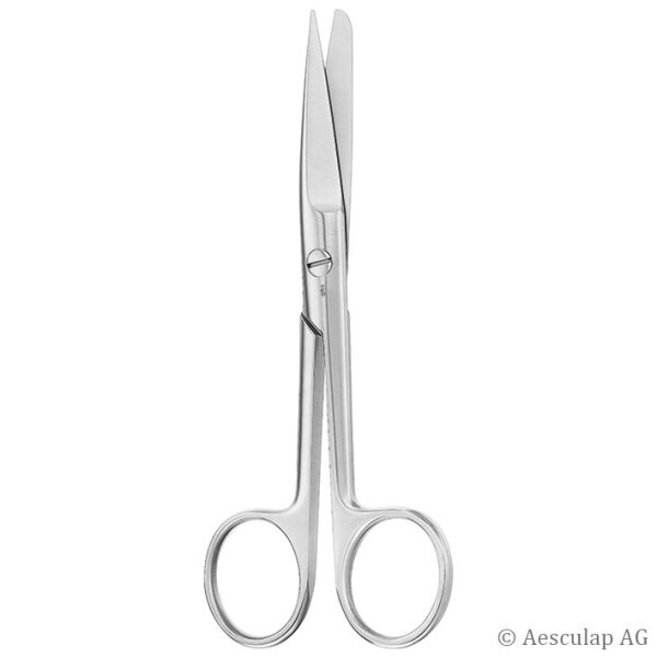 chir. Schere, gerade, spitz/stumpf, 14,5 cm