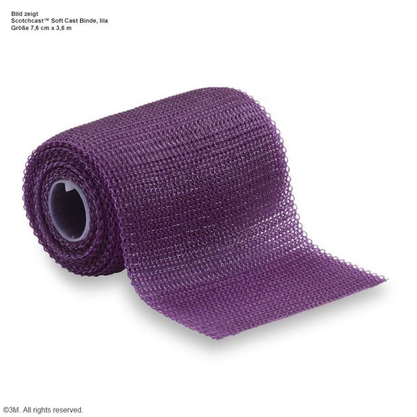 3M Scotchcast Soft Cast Stützverband, violett, 10,1 cm x 3,6 m (10 Stck.)