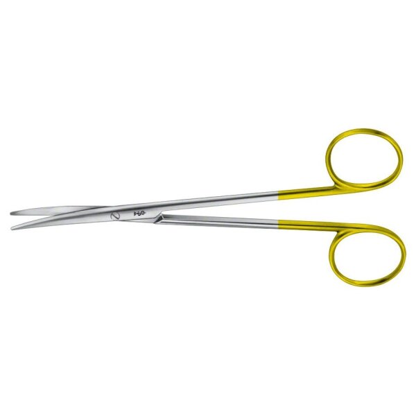 DUROTIP Präparierschere Baby-Metzenbaum, gebogen, 14,5 cm, stumpf/stumpf