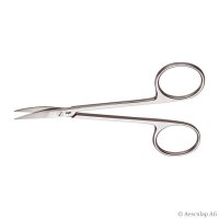 feine Schere, gebogen, spitz/spitz, 11 cm