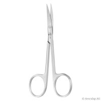 feine Schere, gebogen, spitz/spitz, 12 cm