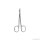 feine Schere, gerade, spitz/spitz, 9,5 cm