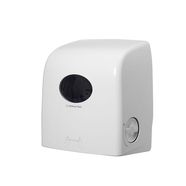AQUARIUS Slimroll Rollenhandtuchspender, Kunststoff, weiß, 34,3 x 31,8 x 19 cm Pal. = 36 Stck.