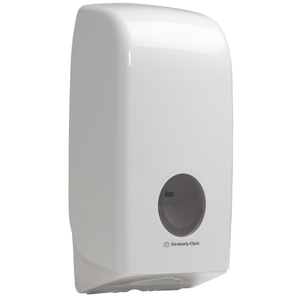AQUARIUS Toilet Tissue Einzelblatt- spender, weiß, 34.1 x 16,9 x 12,3 cm Pal. = 126 Stck.