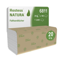 Hostess Natura Handtücher, 2-lagig, weiß, 25 x...