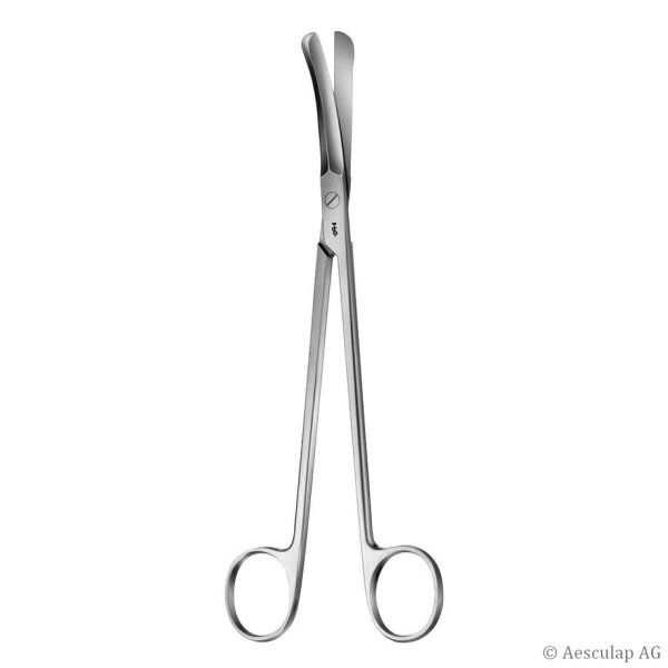 GOOD Tonsillenschere, gebogen, stumpf/stumpf, 19,5 cm
