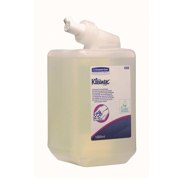KLEENEX sanfte Waschlotion, transparent, unparfümiert (6 x 1 Ltr.) Pal. = 96 Kart.