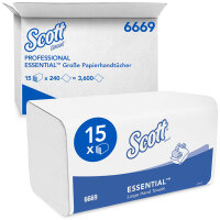 SCOTT ESSENTIAL Große Falthandtücher, 1-lagig...