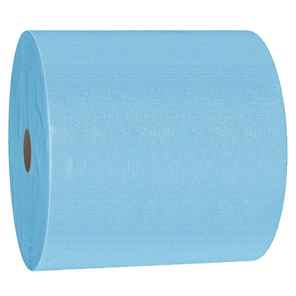 WYPALL X70 Wischtücher Großrolle, geprägt, blau, 31,5 x 31,0 cm (870 Bl.) 1-lagig, perforiert