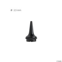 Dauer-Ohrtrichter schwarz, Ø 2,5 mm (3 Stck.)