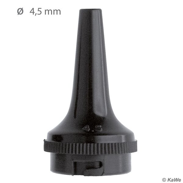 Dauer-Ohrtrichter schwarz, Ø 4,5 mm (3 Stck.)