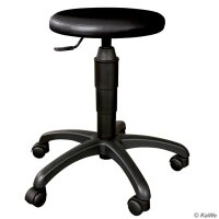 Drehhocker Classic mit Rundsitz, schwarz