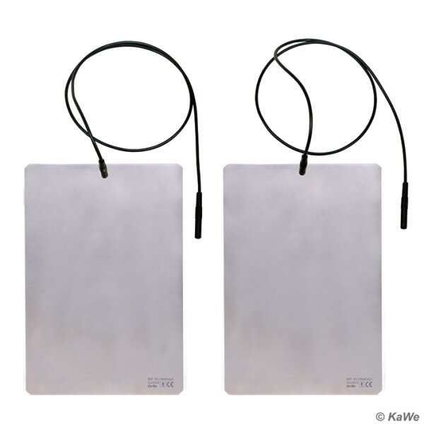 Elektroden-Platten inkl. Kabel (2 Stck.)