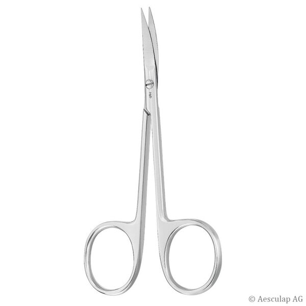 Schere Iris Fadenschere | AESCULAP | gebogen | SP/SP | 11,5cm| 1 Stück