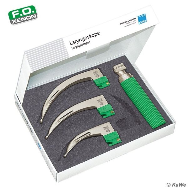 Laryngoskop-Set Economy Macintosh  F.O. 2,5 V für Erwachsene