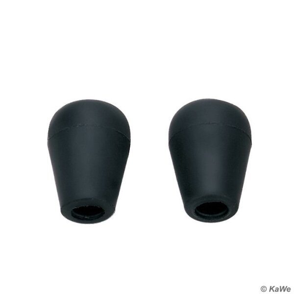 Ohroliven schwarz, innen Ø 5 mm (10 Stck.)