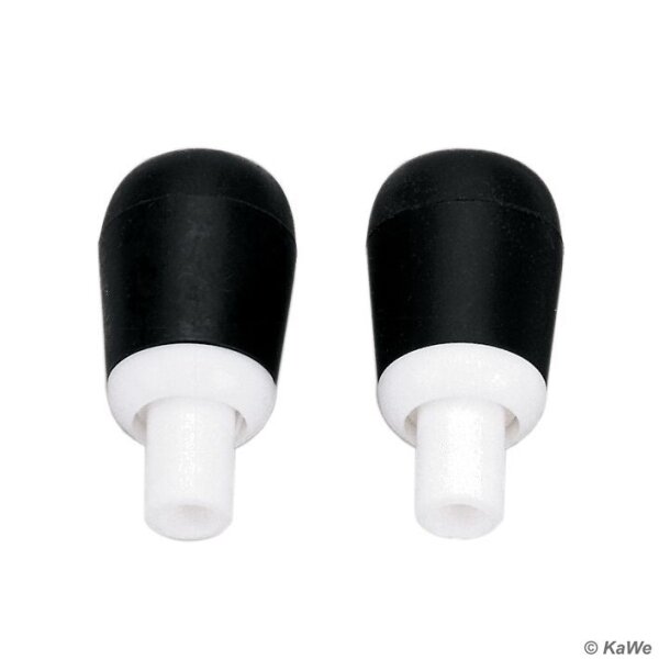 Ohroliven schwarz, innen Ø 5,5 mm, drehbar (10 Stck.)