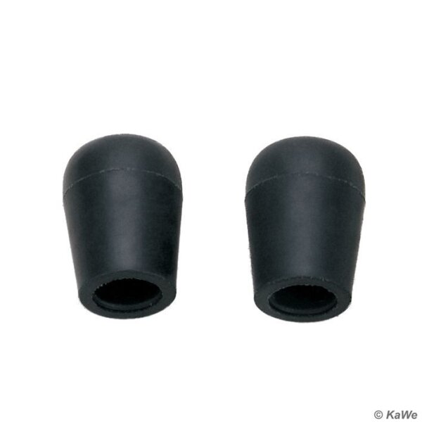 Ohroliven schwarz, innen Ø 6,5 mm (10 Stck.)