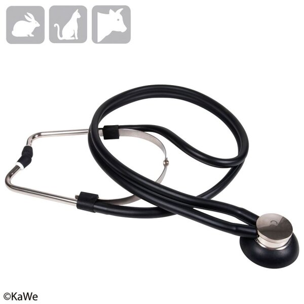 Suprabell-Stethoskop für Veterinär, schwarz, 75 cm