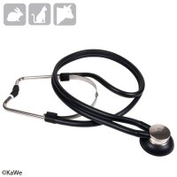 Suprabell-Stethoskop für Veterinär, schwarz, 75 cm