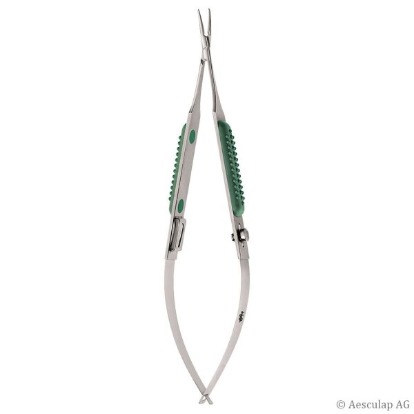 Mikro-Nadelhalter Müller, gebogen, 14,5 cm